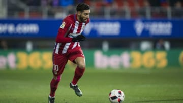 EIBAR, SPAIN - JANUARY 25: Yannick Ferreira-Carrasco of Atletico Madrid controls the ball during the Copa del Rey Quarter Final 2nd Leg match between SD Eibar and Atletico Madrid at Ipurua Municipal Stadium on January 25, 2017 in Eibar, Spain. (Photo by Juan Manuel Serrano Arce/Getty Images)