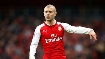 LONDON, ENGLAND - MARCH 11: Jack Wilshere of Arsenal during the Premier League match between Arsenal and Watford at Emirates Stadium on March 11, 2018 in London, England. (Photo by Julian Finney/Getty Images)