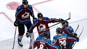 Nathan MacKinnon #29 of the Colorado Avalanche (Photo by Bruce Bennett/Getty Images)
