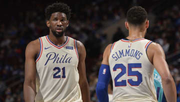 Joel Embiid & Ben Simmons | Philadelphia 76ers (Photo by David Dow/NBAE via Getty Images)