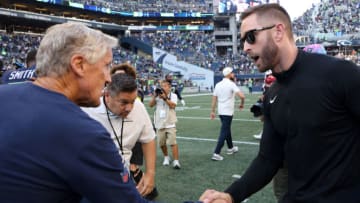 Pete Carroll, Seattle Seahawks, Kliff Kingsbury, Arizona Cardinals. (Photo by Tom Hauck/Getty Images)