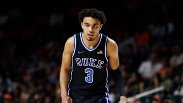Duke basketball guard Tre Jones (Photo by Michael Reaves/Getty Images)