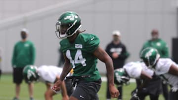 Jamien Sherwood at the NY Jets rookie mini camp in Florham Park, NJ on May 7, 2021.Auburn football