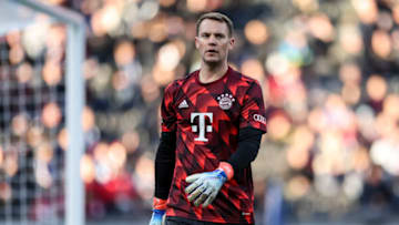 Bayern Munich goalkeeper Manuel Neuer will not be retiring due to leg injury. (Photo by Maja Hitij/Getty Images)