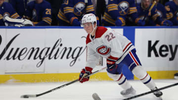 Oct 14, 2021; Buffalo, New York, USA; Montreal Canadiens Cole Caufield. Mandatory Credit: Timothy T. Ludwig-USA TODAY Sports