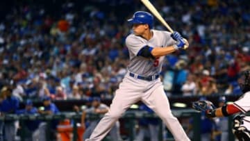 Sep 11, 2015; Phoenix, AZ, USA; Los Angeles Dodgers shortstop Corey Seager against the Arizona Diamondbacks at Chase Field. Mandatory Credit: Mark J. Rebilas-USA TODAY Sports
