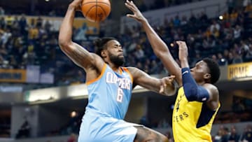 INDIANAPOLIS, IN - MARCH 23: DeAndre Jordan #6 of the Los Angeles Clippers shoots the ball against the Indiana Pacers at Bankers Life Fieldhouse on March 23, 2018 in Indianapolis, Indiana. NOTE TO USER: User expressly acknowledges and agrees that, by downloading and or using this (Photo by Andy Lyons/Getty Images)
