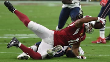 GLENDALE, AZ - SEPTEMBER 11: Wide receiver Larry Fitzgerald