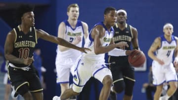 Auburn basketball target Zep Jasper at the Bob Carpenter Center Thursday.Ud V Charleston