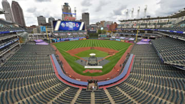 CLEVELAND, OHIO - SEPTEMBER 29: A general view of Progressive Field prior to Game One of the American League Wild Card Series between the Cleveland Indians and the New York Yankees at on September 29, 2020 in Cleveland, Ohio. (Photo by Jason Miller/Getty Images)