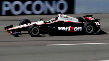 LONG POND, PA - JULY 5 : Will Power of Australia drives the #12 Verizon Team Penske Chevrolet (Photo by Jeff Zelevansky/Getty Images)