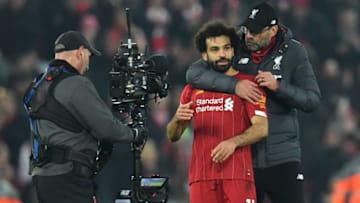 Liverpool, Jurgen Klopp, Mohamed Salah (Photo by PAUL ELLIS/AFP via Getty Images)