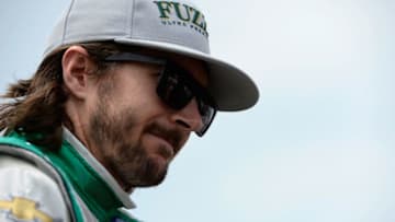 FORT WORTH, TX - JUNE 09: JR Hildebrand, driver of the #21 Fuzzy's Vodka Ed Carpenter Racing Chevrolet, looks on during qualifying for the Verizon IndyCar Series Rainguard Water Sealers 600 at Texas Motor Speedway on June 9, 2017 in Fort Worth, Texas. (Photo by Robert Laberge/Getty Images)