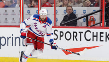 OTTAWA, ON - FEBRUARY 17: Rick Nash #61 of the New York Rangers skates against the Ottawa Senators at Canadian Tire Centre on February 17, 2018 in Ottawa, Ontario, Canada. (Photo by Jana Chytilova/Freestyle Photography/Getty Images) *** Local Caption ***