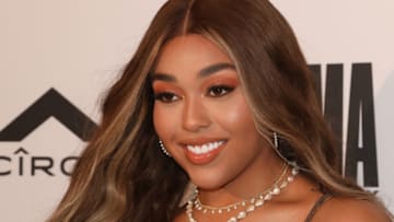 BEVERLY HILLS, CALIFORNIA - AUGUST 10: Social Media Personality Jordyn Woods attends the UOMA Summer House LA at a Private Residence on August 10, 2019 in Beverly Hills, California. (Photo by Paul Archuleta/Getty Images)