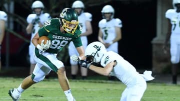 Christ School's Charlie Browder runs the ball against Rabun Gap-Nacoochee during their season-opening game at Christ School on Sept. 25, 2020.Christschool Raburngap 11
