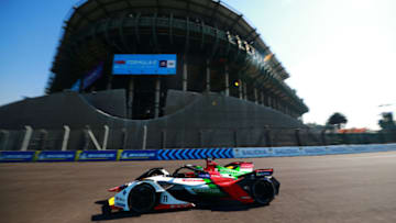 MEXICO CITY, MEXICO - FEBRUARY 16: Lucas Di Grassi of Brazil drives the Audi Sport ABT Schaeffler during the Practice 2 of the 2019 Mexico City E-Prix on February 16, 2019 in Mexico City, Mexico. (Photo by Hector Vivas/Getty Images)