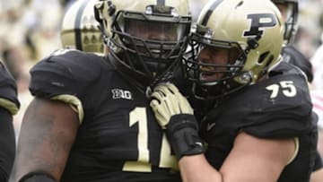 Oct 31, 2015; West Lafayette, IN, USA; Purdue Boilermakers defensive tackle Ra