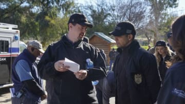 "In a Nutshell" -- As the NCIS team investigates the death of a Navy officer murdered the same way as his parents a decade ago, they stumble across a storage container filled with dollhouses that display recreations of murder scenes. Also, the team agrees to clean out their living spaces, but some have a harder time saying goodbye to their possessions than others, on NCIS, Tuesday, March 10 (8:00-9:00 PM, ET/PT) on the CBS Television Network. Pictured: Sean Murray as NCIS Special Agent Timothy McGee, Wilmer Valderrama as NCIS Special Agent Nicholas "Nick" Torres. Photo: Eddy Chen/CBS ©2020 CBS Broadcasting, Inc. All Rights Reserved.