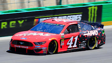 SPARTA, KENTUCKY - JULY 12: Daniel Suarez, driver of the #41 Haas Automation Ford, practices for the Monster Energy NASCAR Cup Series Quaker State 400 Presented by Walmart at Kentucky Speedway on July 12, 2019 in Sparta, Kentucky. (Photo by Daniel Shirey/Getty Images)