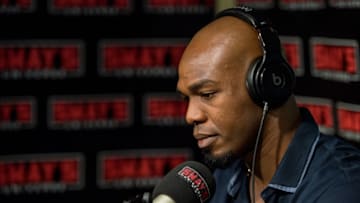 NEW YORK, NY - AUGUST 07: Jon 'Bones' Jones visits 'Sway in the Morning' hosted by SiriusXM's Sway Calloway on Eminem's Shade 45 at SiriusXM Studios on August 7, 2017 in New York City. (Photo by Roy Rochlin/Getty Images)