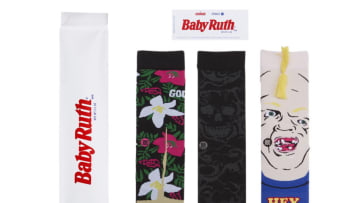 Baby Ruth The Goonies socks, photo provided by Baby Ruth