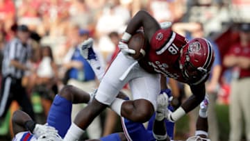 OrTre Smith #18 of the South Carolina Gamecocks. (Photo by Streeter Lecka/Getty Images)