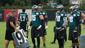 Lane Johnson Brandon Brooks Mandatory Credit: Bill Streicher-USA TODAY Sports