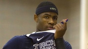 Jul 13, 2013; North Augusta, SC, USA; Jackson Tigers player Malik Newman (12) reacts after the play during the Nike Peach Jam at the Riverview Park Activities Center. Mandatory Credit: Joshua S. Kelly-USA TODAY Sports