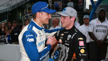 Alex Palou, Chip Ganassi Racing, and Pato O'Ward, Arrow McLaren SP, IndyCar (Photo by Sean Gardner/Getty Images)