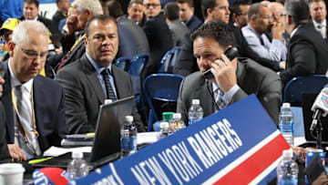 BUFFALO, NY - JUNE 25: New York Rangers General Manager Jeff Gorton attends the 2016 NHL Draft on June 25, 2016 in Buffalo, New York. (Photo by Bruce Bennett/Getty Images)