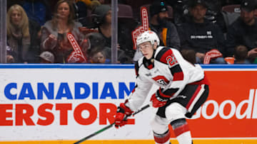 Marco Rossi #23 of the Ottawa 67's. (Photo by Chris Tanouye/Getty Images)