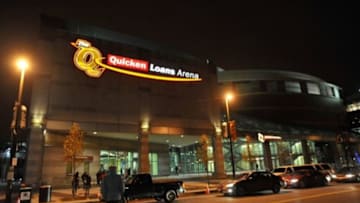 Nov 27, 2013; Cleveland, OH, USA; A general view of Quicken Loans Arena before a game between the Cleveland Cavaliers and the Miami Heat. Miami won 95-84. Mandatory Credit: David Richard-USA TODAY Sports