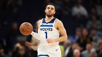 Tyus Jones of the Minnesota Timberwolves. (Photo by Hannah Foslien/Getty Images)