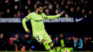 MADRID, SPAIN - NOVEMBER 24: Rafinha of FC Barcelona during the La Liga Santander match between Atletico Madrid v FC Barcelona at the Estadio Wanda Metropolitano on November 24, 2018 in Madrid Spain (Photo by David S. Bustamante/Soccrates/Getty Images)