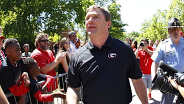Apr 16, 2016; Athens, GA, USA; Georgia Bulldogs head coach Kirby Smart Mandatory Credit: Brett Davis-USA TODAY Sports