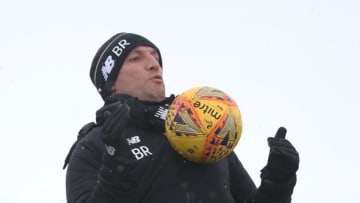 GLASGOW, SCOTLAND - DECEMBER 29: Celtic manager Brendan Rodgers is seen during a training session at Lennoxtown on December 29, 2017 in Glasgow, Scotland. (Photo by Ian MacNicol/Getty Images)