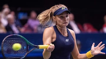 Ukraine's Dayana Yastremska defeated the United State's Jessica Pagula 6-3, 6-4 in the Billie Jean King Cup in Asheville April 16, 2022.Bjk Cup 04162022 0301
