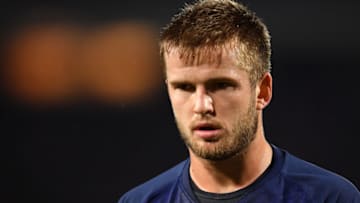 BELGRADE, SERBIA - NOVEMBER 06: Eric Dier of Tottenham Hotspur during the UEFA Champions League group B match between Crvena Zvezda and Tottenham Hotspur at Rajko Mitic Stadium on November 06, 2019 in Belgrade, Serbia. (Photo by Justin Setterfield/Getty Images)
