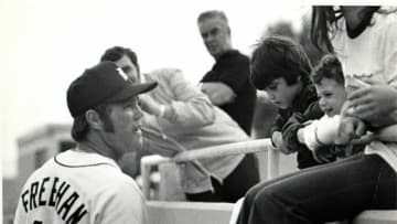 Tigers catcher Bill Freehan talks to a few fans during spring training in Lakeland, Fla., on March 16, 1973.Dfp 0612 Freehan 2 1 1 27b26jk5 L626714218
