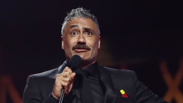 SYDNEY, AUSTRALIA - NOVEMBER 30: Taika Waititi presents the AACTA Award for Best Drama Series during the 2020 AACTA Awards presented by Foxtel at The Star on November 30, 2020 in Sydney, Australia. (Photo by Brendon Thorne/Getty Images for AFI)