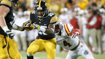IOWA CITY, IOWA- SEPTEMBER 10: Running back Akrum Wadley