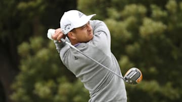 SAN FRANCISCO, CALIFORNIA - AUGUST 09: Xander Schauffele of the United States plays his shot from the 12th tee during the final round of the 2020 PGA Championship at TPC Harding Park on August 09, 2020 in San Francisco, California. (Photo by Jamie Squire/Getty Images)