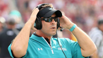 Coastal Carolina Chanticleers interim head coach Jamey Chadwell. Mandatory Credit: Nelson Chenault-USA TODAY Sports