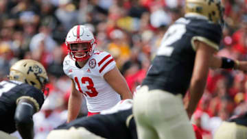 BOULDER, CO - SEPTEMBER 07: Nebraska Huskers outside linebacker JoJo Domann (13) waits for the snap in a game between the Colorado Buffaloes and the visiting Nebraska Huskers on September 7, 2019 at Folsom Field in Boulder, CO. (Photo by Russell Lansford/Icon Sportswire via Getty Images)