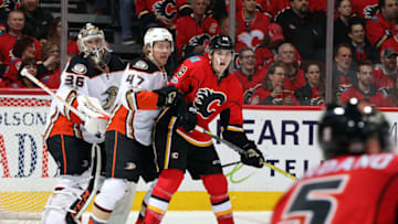 CALGARY, AB - APRIL 19: Matthew Tkachuk