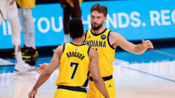 Indiana Pacers, Malcolm Brogdon, Domantas Sabonis - Credit: Isaiah J. Downing-USA TODAY Sports