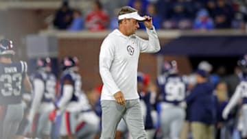 Lane Kiffin told ESPN's Alex Scarborough that he doesn't regret how he handled the Auburn football coaching rumors he was involved in this past November (Photo by Justin Ford/Getty Images)