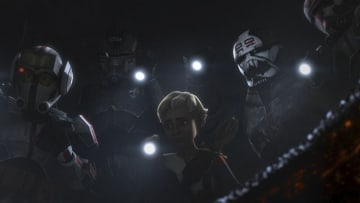 Omega and Clone Force 99 investigate. "Kamino Lost." The Bad Batch. Courtesy of StarWars.com.