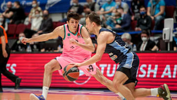 Leandro Bolmaro has a shot at cracking the Minnesota Timberwolves' rotation as a rookie this season. (Photo by Anatolij Medved/BSR Agency/Getty Images)